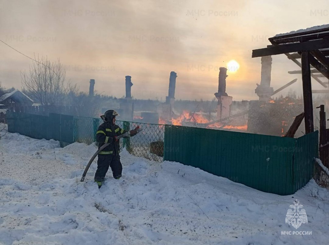 Пожар в Чунском районе